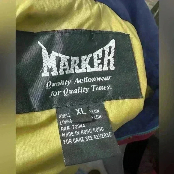 MARKER Vtg 80s Retro 90's Ski Jacket Coat Womens Size XL Ski Snowboard - Picture 5 of 6